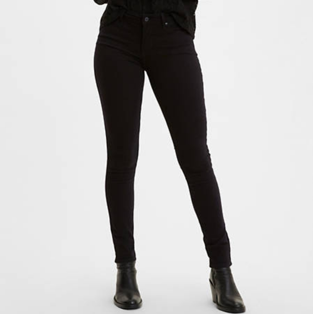 Levi's Black Skinny Ankle Jeans 711